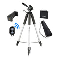 UltraPro 59" Inch Full-Size Aluminum Camera Tripod with Universal Smartphone Mount + Remote Control Compatible with iPhone/Android Cell Phone, Includes UltraPro Bonus Microfiber Cleaning Cloth