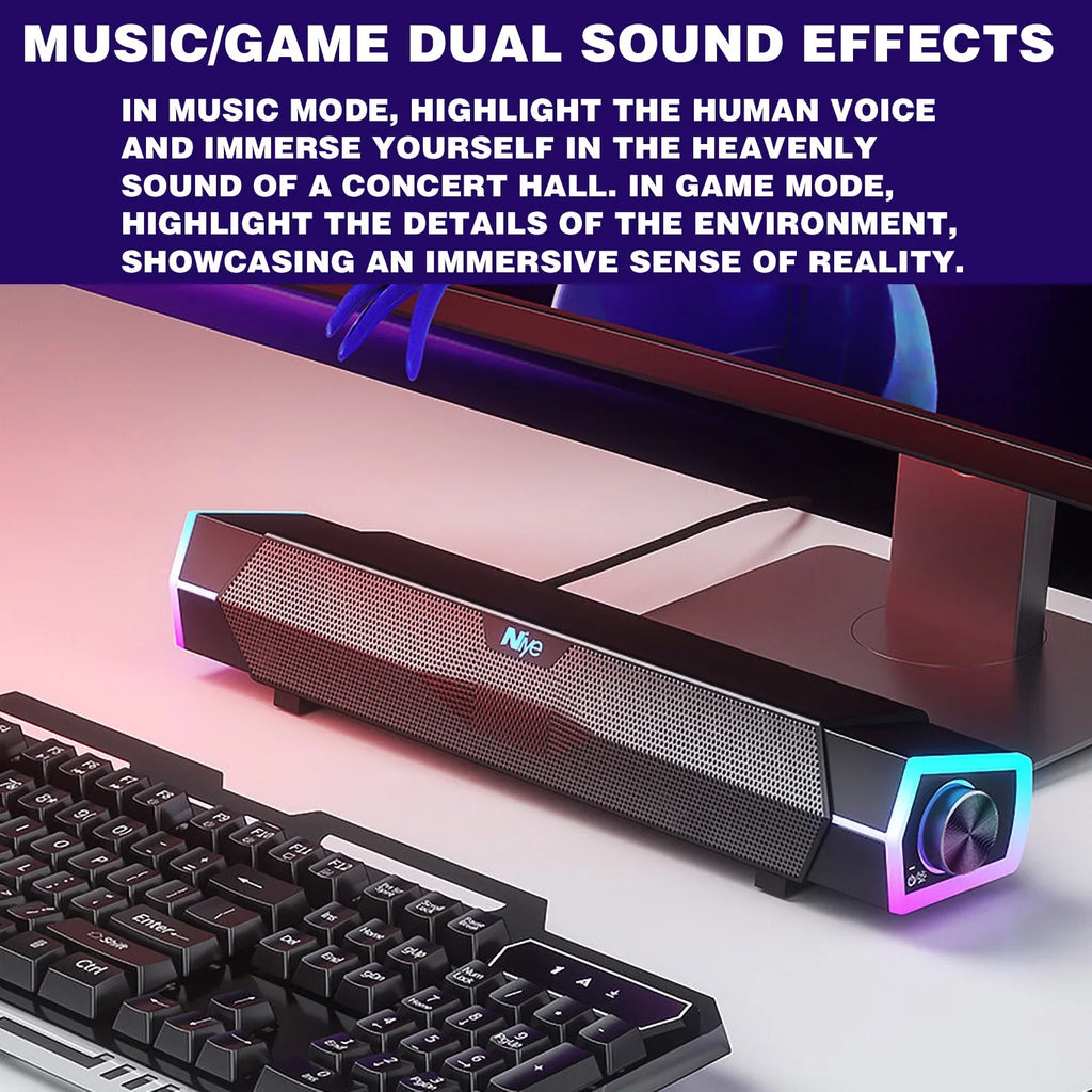 Kcavykas Bluetooth Speaker Bluetooth Speaker Soundbar Computer Speaker Dual Speaker Speaker Subwoofer Cinema Level Surround Sound Clearance Items