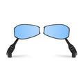 Universal Pair of Aluminum Motorcycle Rearview Mirrors with Electric Car Base - Anti-dazzle Reversing Mirror - Enhance Rear Visibility and Safety