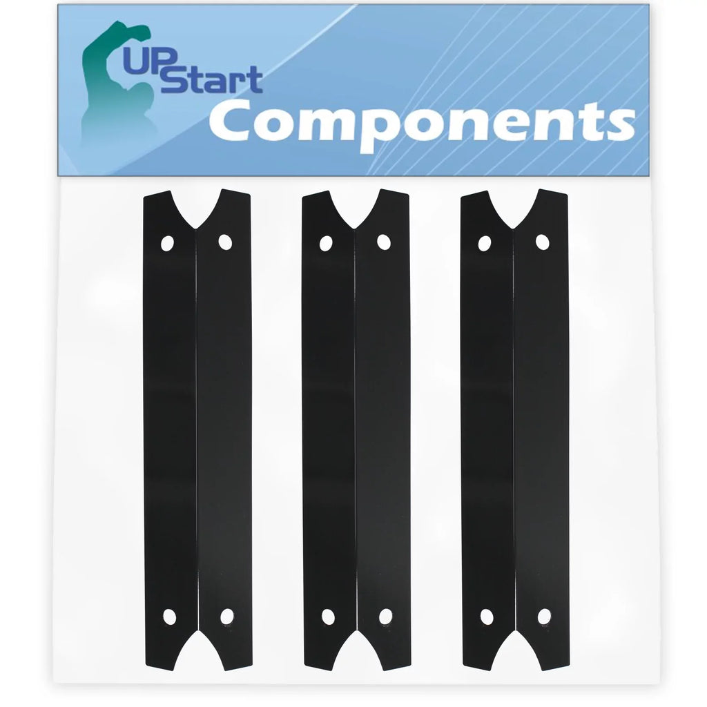 3-Pack  Grill Heat Shield Plate Tent Replacement Parts for Charmglow 8106320B - Compatible Barbeque Porcelain Steel Flame Tamer, Flavorizer Bar, Vaporizer Bar, Burner Cover 17 3/4"