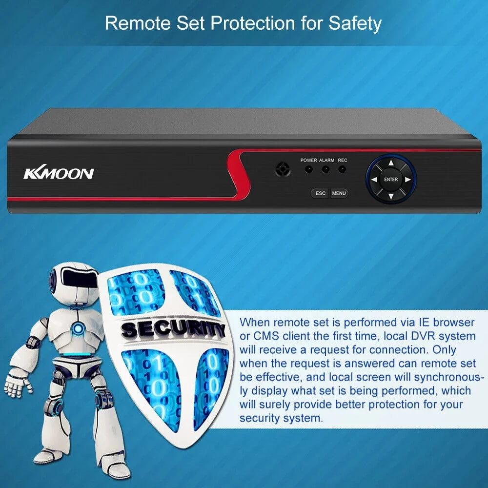 KKmoon Digital Video Recorder, Full  1080P 8CH   Recorder with Remote Phone Monitoring