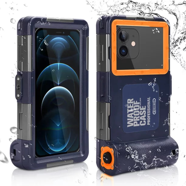 UrbanX Professional [15m/50ft] Swimming Diving Surfing Snorkeling Photo Video Waterproof Protective Case Underwater Housing for Micromax Bolt Selfie Q424 And all Phones Up to 6.9 Inch  with Lanyard