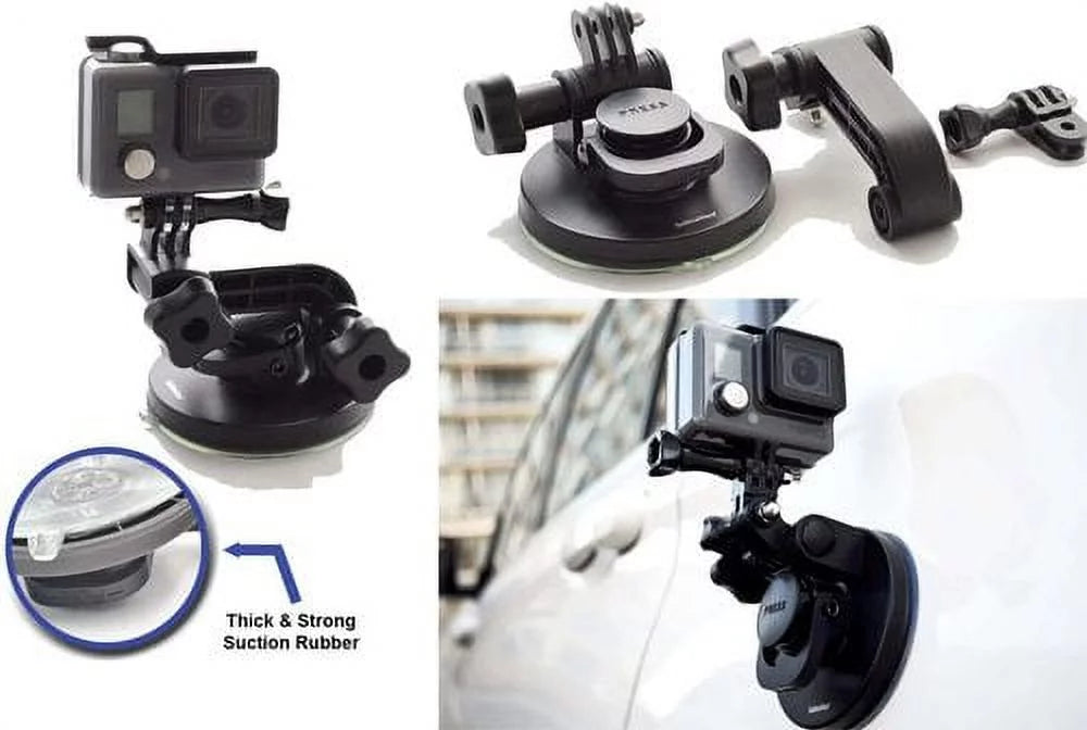 Suction Cup for Gopro Mount Car Windshield Window Vehicle Boat Camera Holder for Gopro Suction Cup Mount Windshield Mount - for GoPro Max 360 Hero 8 Black Hero 7 Hero6 Hero5 Hero4  by Su