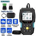 Romondes RD801 Heavy Duty Truck Diagnostic OBD2 Scanner Code Reader Tools Diesel Truck Scanner  Oil Reset