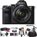 Sony Alpha a7  Mirrorless Camera with  28-70mm f/3.5-5.6  Lens ILCE7M2K/B With Bag, Additional Battery, Rode Mic,  Light, 64GB Memory Card, Sling Soft Bag, , Plus Essential Accessories