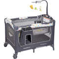 Baby Trend Nursery Center Playard, Tanzania Grey, Unisex