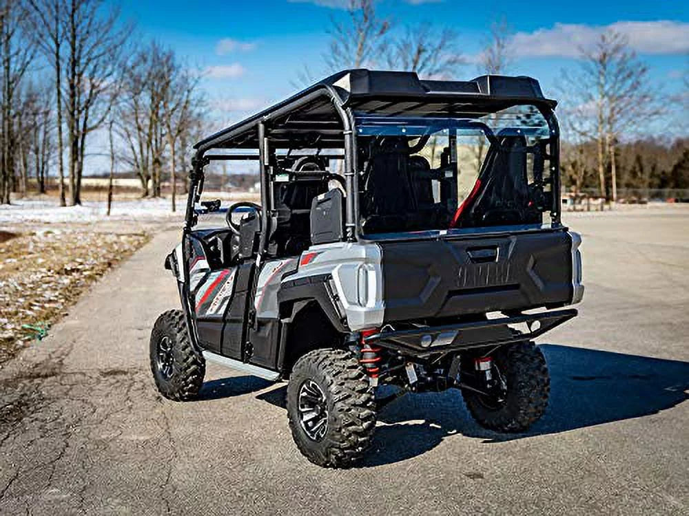 SuperATV Rear  Windshield for 2018+ Yamaha Wolverine X4|Made of 1/4? Lightly Tinted Polycarbonate|250x Stronger Than Glass and 25x Stronger Than Acrylic| Made|-Y--X4-76