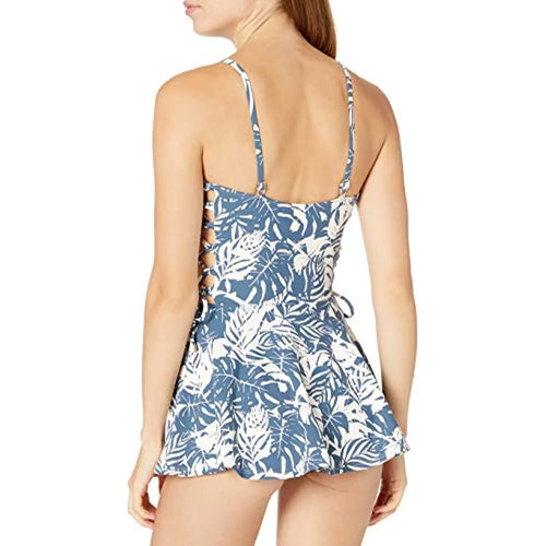 $128 Anne Cole Studio Women's Standard Lace Up Swimdress Size 10