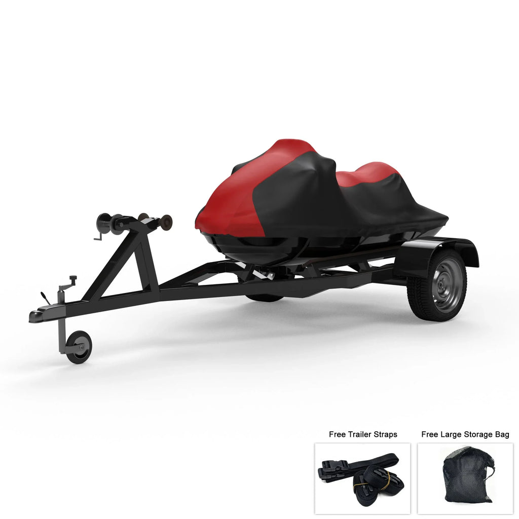 Weatherproof Jet Ski Cover For     2005 -  / Black Color - All Weather - Trailerable - Protects from Rain, Sun,  Rays, And More! Includes Trailer Straps And Storage Bag