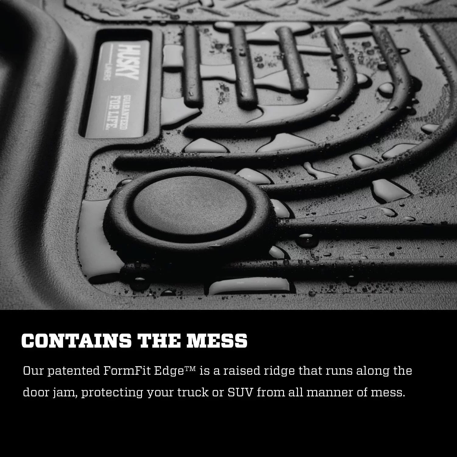 Husky by RealTruck 2015 Chevy/ Tahoe/Yukon WeatherBeater Combo Black Floor Liners