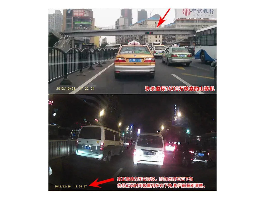 Full Chi I1000 separated 1080P twin lens driving recorder night vision with automobile black boxFull  1080P I1000 2" Screen Car  Recorder Camera +  Remote Controller