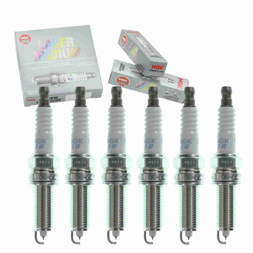 6 pc  Laser Iridium Spark Plugs compatible with Hyundai Genesis Coupe 3.8L V6 2010-2016