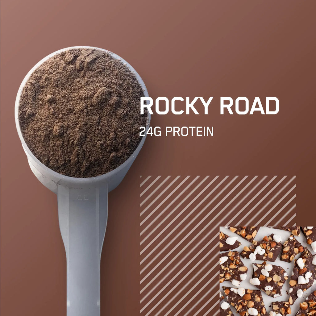 Optimum Nutrition, Gold Standard 100% Whey Protein Powder, Rocky Road, 2 lb, 28 Servings