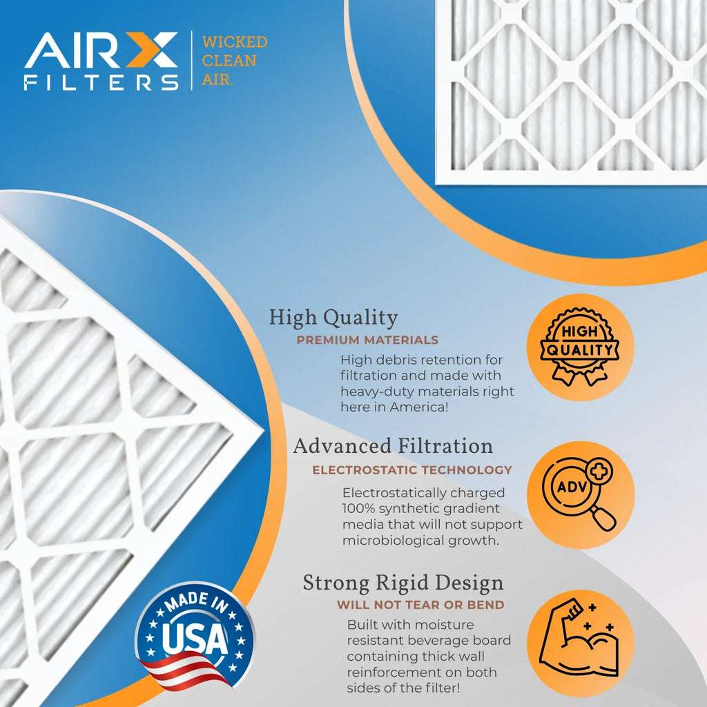 16.375x21.5x1 Air Filter  8 Comparable to  700 &  5 Electrostatic Pleated Air Conditioner Filter 6 Pack  Premium  Made 16.375x21.5x1 Furnace Filters by     .
