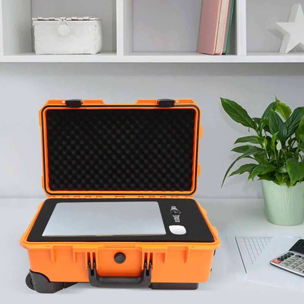 22" Camera Box Storage Protect Roller Carry Case Waterproof Camera Box Case