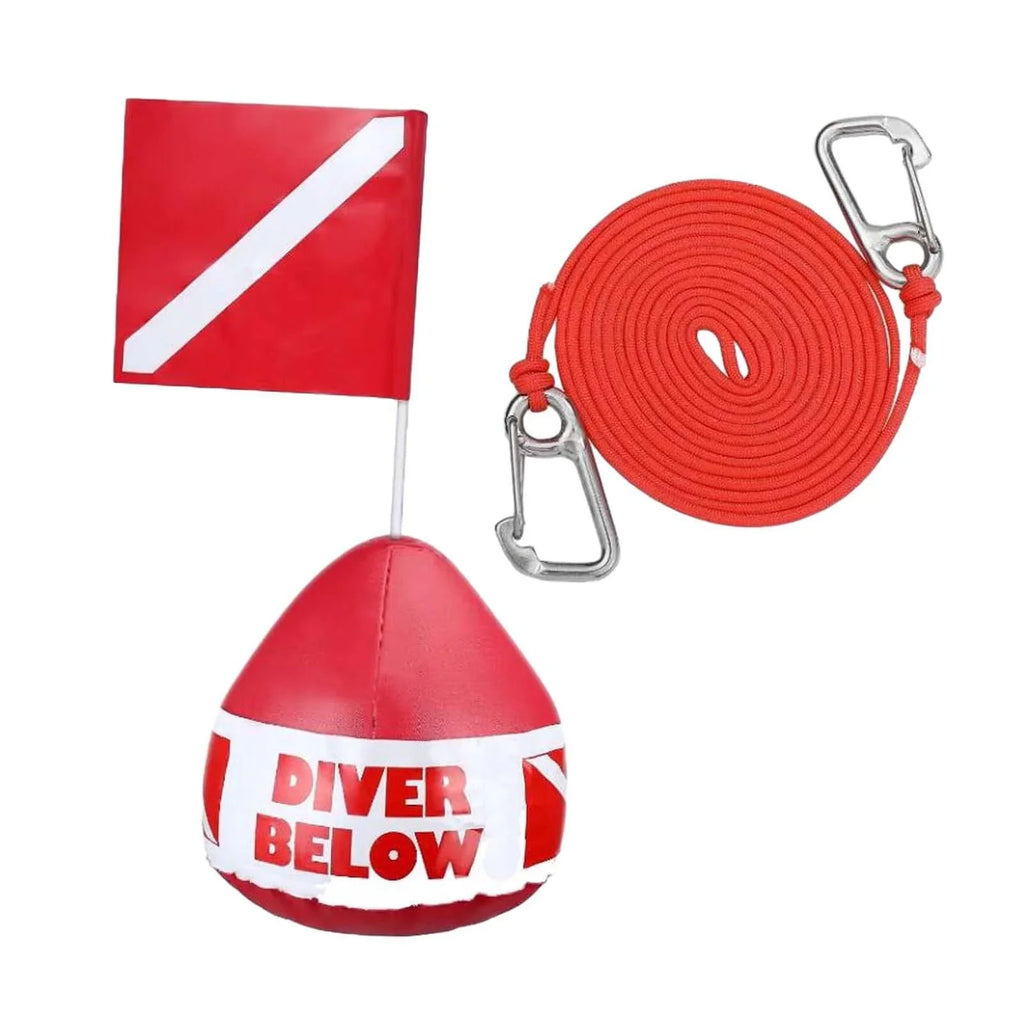 funtasica Dive Flag Float Buoy Dive Flag High Visibility Float , Inflatable Floater for Surface ing, Diving, Fishing