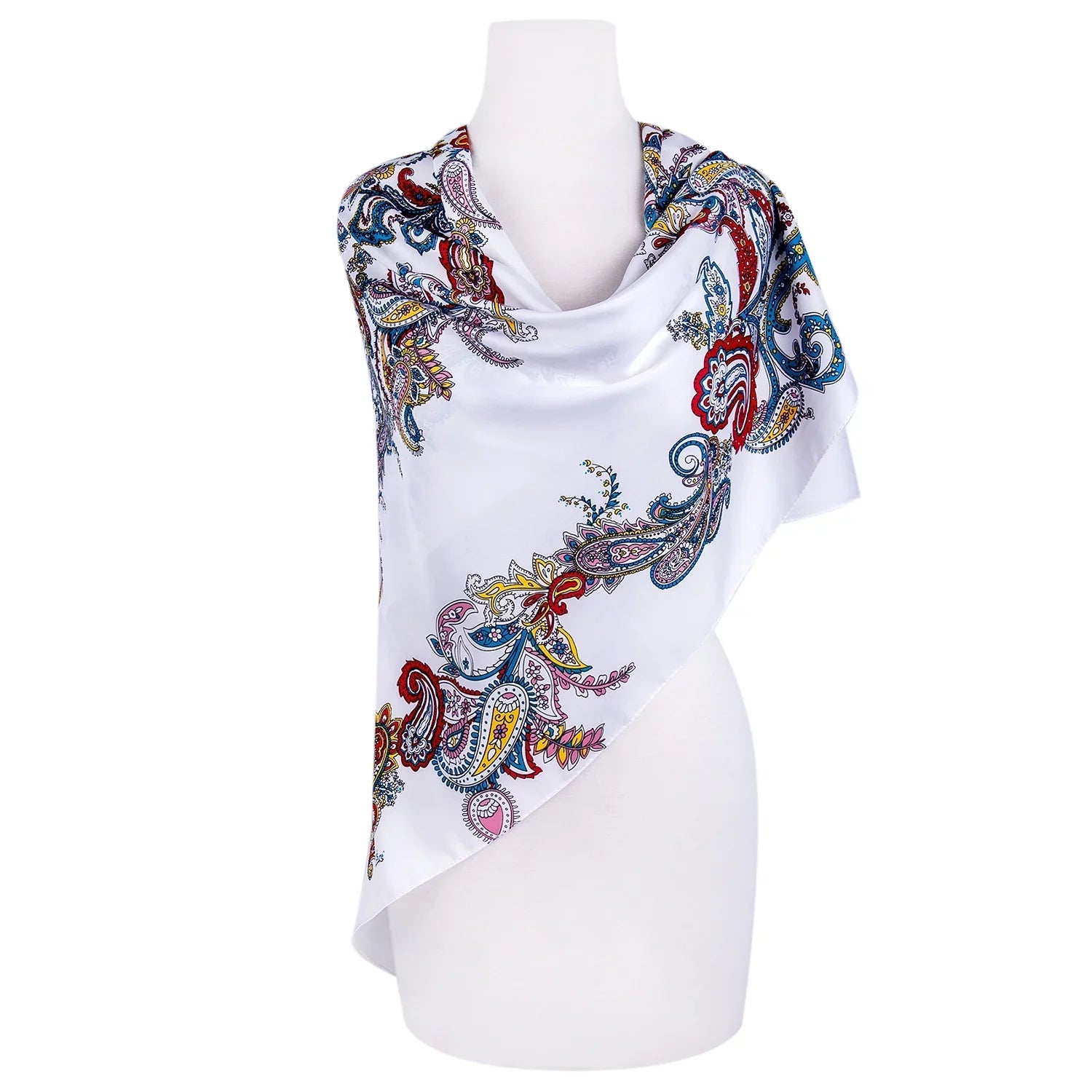 Evening Shawl and Wrap for Women Magic Land Silk Shawl 39x39” (100x100 cm) Travel Scarf Tops Fashion Shawl for Wedding