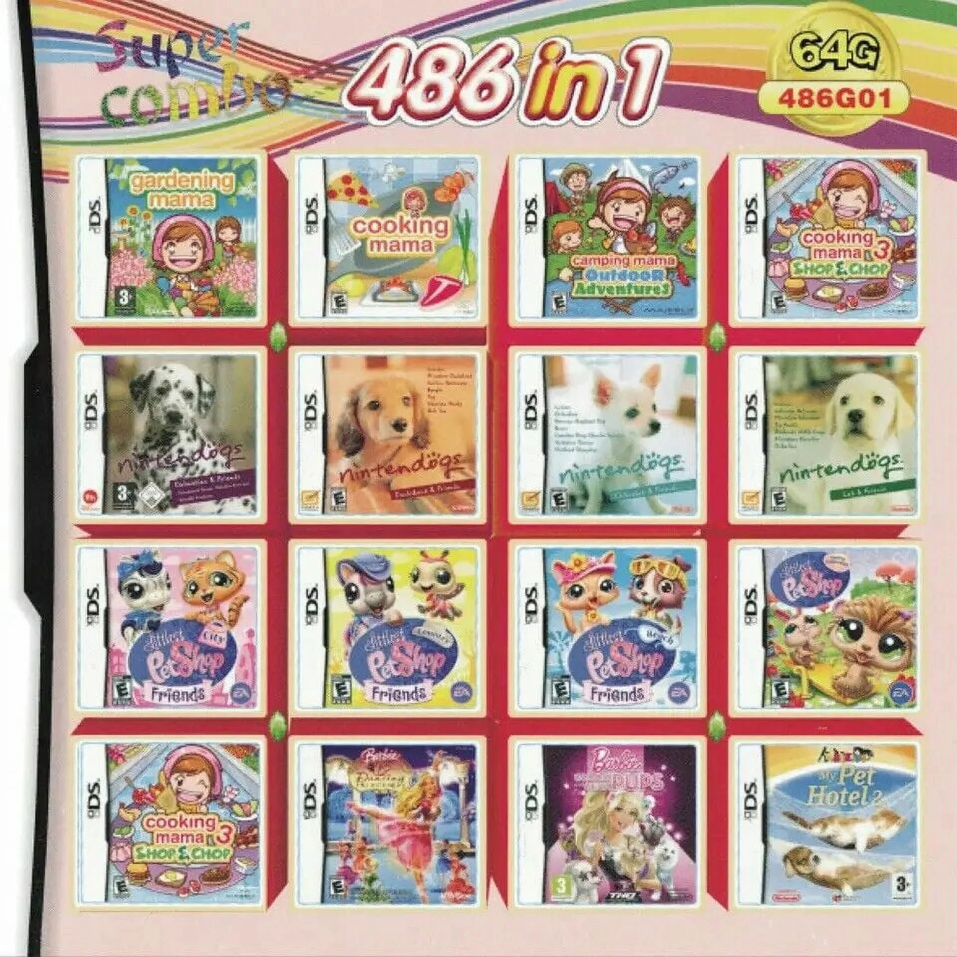Nintendo  Girl Games   NDSi 3DS 2DS Multibox Flash Cart-