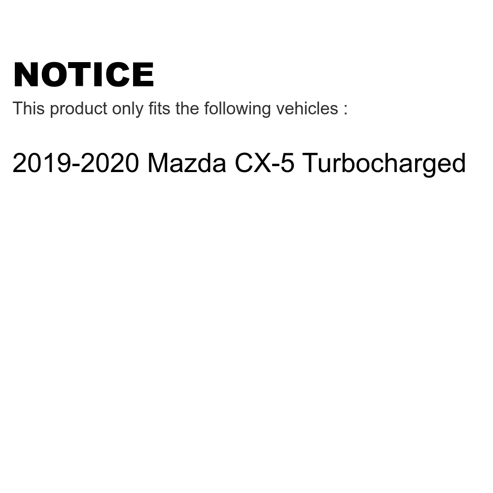 Front Rear Semi-Metallic Brake Pads Kit For 2019-2022 Mazda -5 Turbocharged -100515