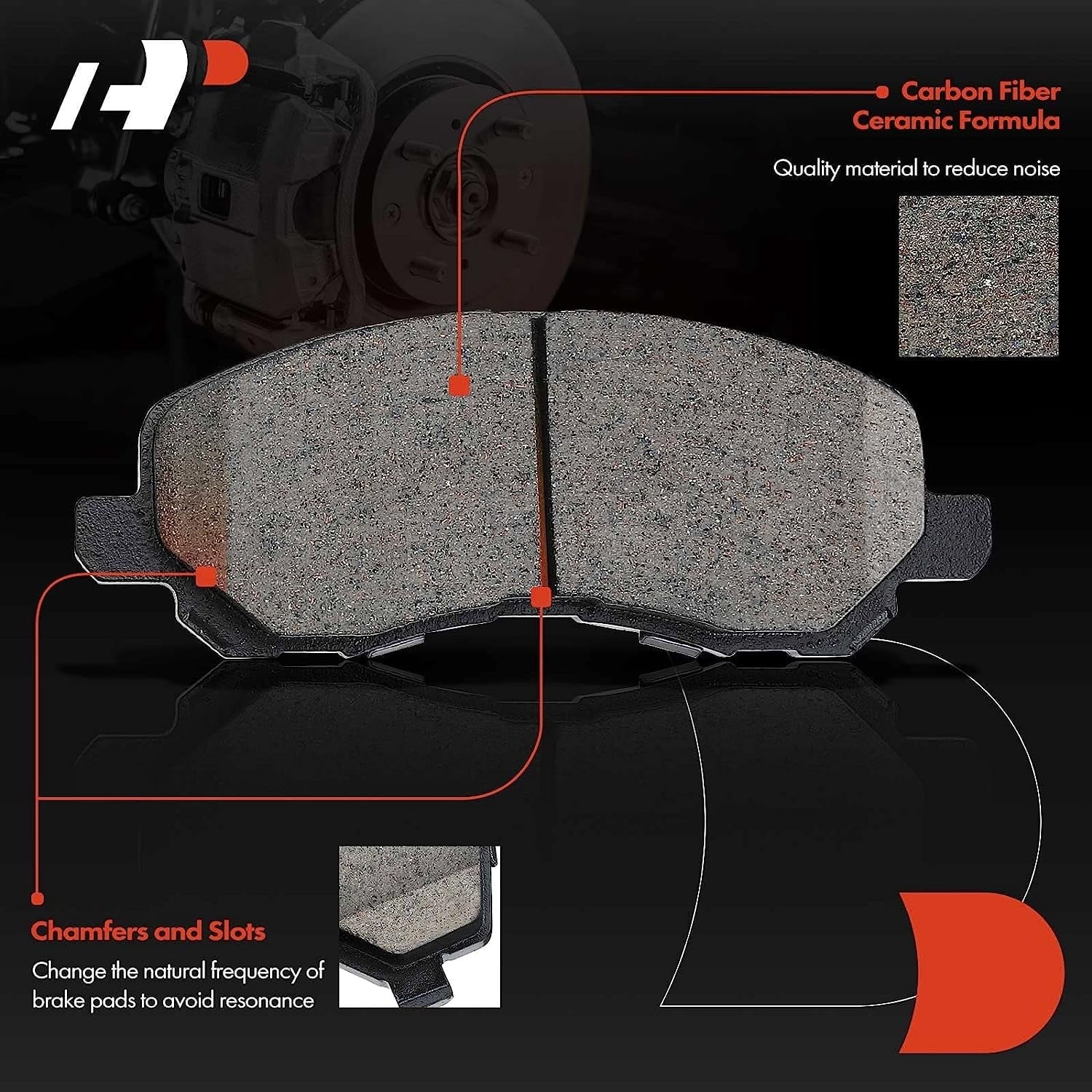 A-Premium 11.48 inch(292 mm) Rear Solid Disc Brake Rotors + Ceramic Pads Kit Compatible with Select Nissan Models - Altima 2002-2020, Juke 2011-2017, Maxima 2004-2008, Sentra 2007-2019, 6- Set