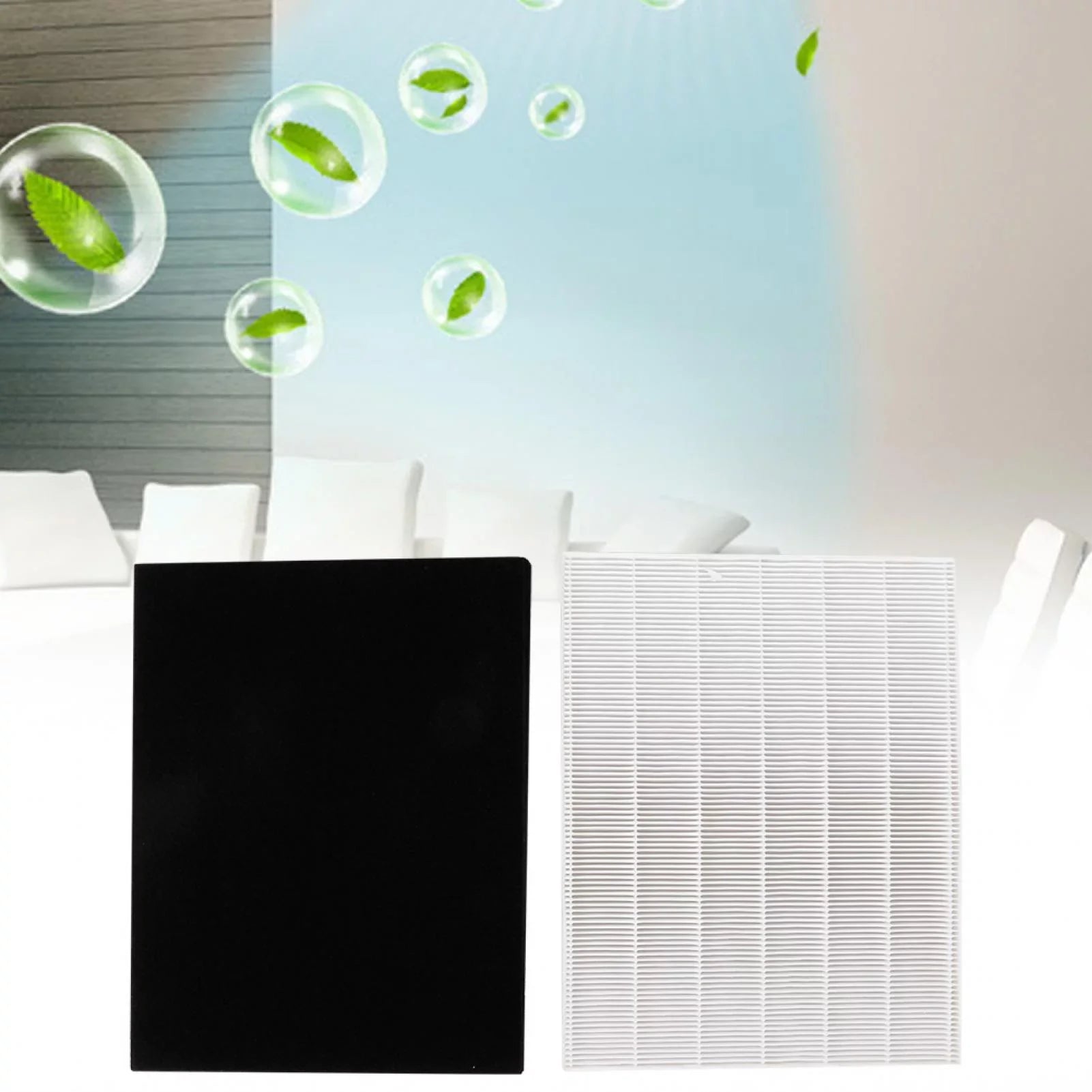 Tarente High Efficiency Particulate Air Purifier  Filter Replacement Filter + Activated Carbon Cott