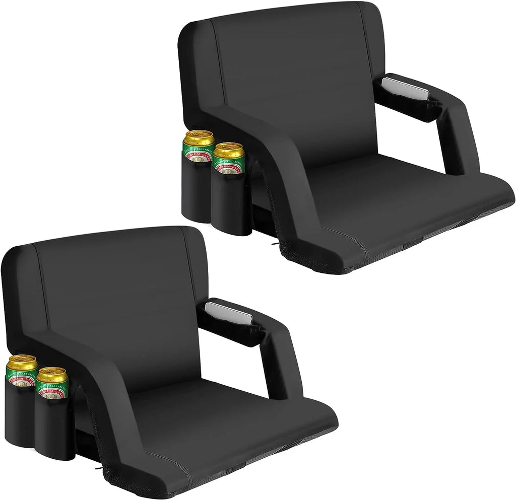 AiYCHEN Stadium Seat, 25-Inch Extra Wide Reclining Chair for Bleachers - Thicker, Waterproof, and Sturdy Seating for Sporting Events, Beaches, Camping, and Picnic