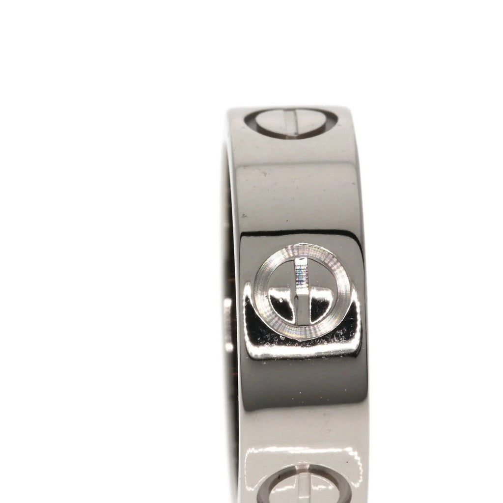 Pre-Owned Cartier Love Ring #49 Ring, K18 White Gold, Women's  (Good)