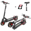 iENYRID Commuter E-Scooter Adult Electric Scooter with Seat,  Folding Adult Electric Skateboard up to 330lbs and 28 Miles Long Range, 10 inch Off Road Tires 600W(Peak 800W)
