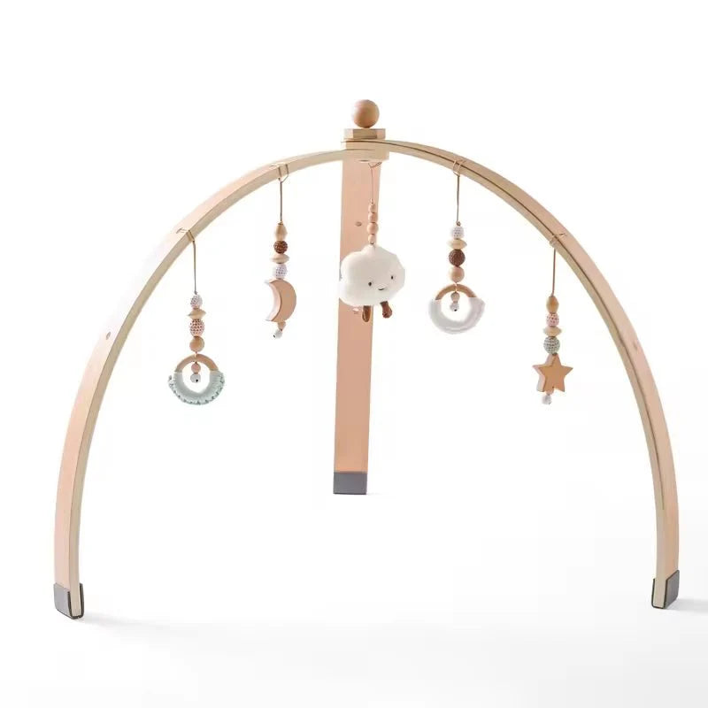 Play Arch Baby Gym with Hanging Toys, Multi-Texture Attachments